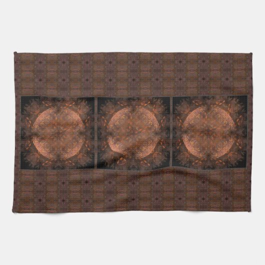 Golden Copper Shimmer Towel Theedoek (Horizontaal)