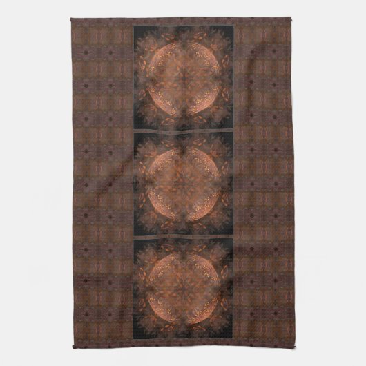 Golden Copper Shimmer Towel Theedoek (Verticaal)