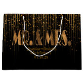 Golden Copper Star Shower en Black Groot Cadeauzakje (Voorkant)