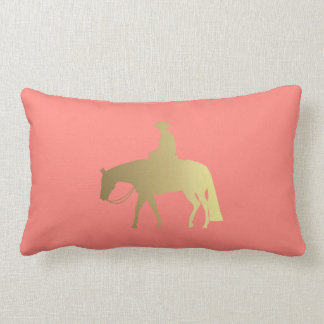 Golden Coral Chevrons Western Pleasure Horse Kussen