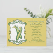 Golden Corn Uitnodiging (Staand voorkant)