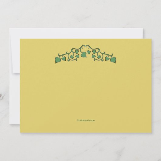 Golden Corn Uitnodiging (Achterkant)