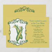 Golden Corn Uitnodiging (Voorkant / Achterkant)