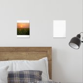 Golden Cornfield Sunset Achtergrond Muurkunst Sets (Slaapkamer)