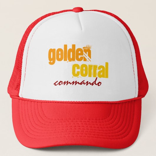 "GOLDEN CORRAL COMMANDO" - Trucker Hat! Trucker Pet (Voorkant)