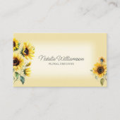 Golden Country Zonnebloemen QR Code Visitekaartje (Voorkant)