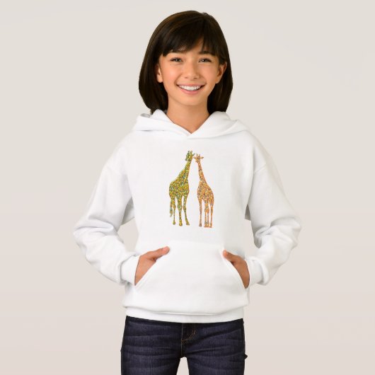 Golden Couple Giraffe Hoodie (Voorkant volledig)