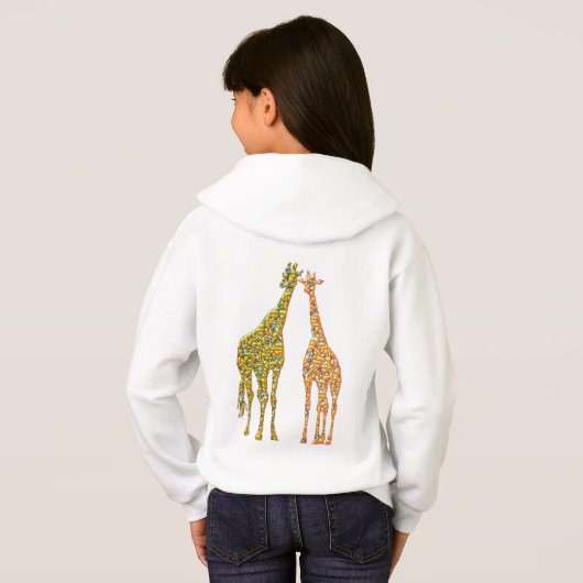 Golden Couple Giraffe Hoodie (Achterkant volledig)