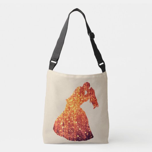 Golden Couple, Kus, Romance Cross Body Bag Crossbody Tas (Voorkant)