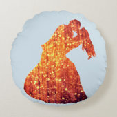 Golden Couple, Kus, Romance Ronde gooi kussen (Voorkant)