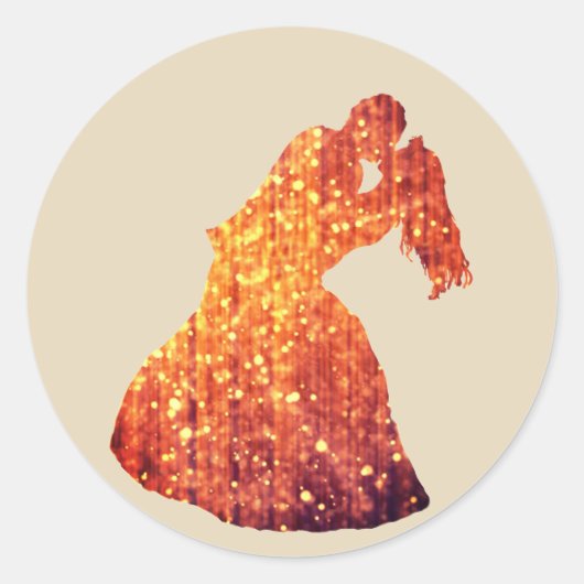 Golden Couple, Kus, Romance Sticker (Voorkant)