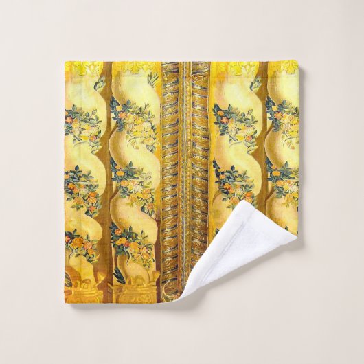 Golden Couronne de Fleurs Bad Handdoek (Wasdoekje)