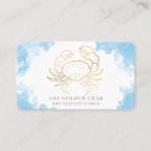 *~* Golden Crab Fine Dining by the Zee Beach Visitekaartje (Voorkant)