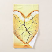 Golden Cracked Heart Art Bad Handdoek (Handdoek)