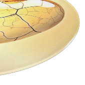 Golden Cracked Heart Art Snijplank (Hoek)