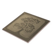 Golden Craftsman Oak Tree Keramische Tegel Tegeltje (Zijkant)