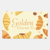 Golden Crescent Co Rechthoekige Sticker (Voorkant)