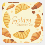 Golden Crescent Co Vierkante Sticker (Voorkant)