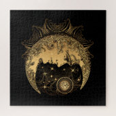 Golden Crescent Moon Puzzle Legpuzzel (Horizontaal)