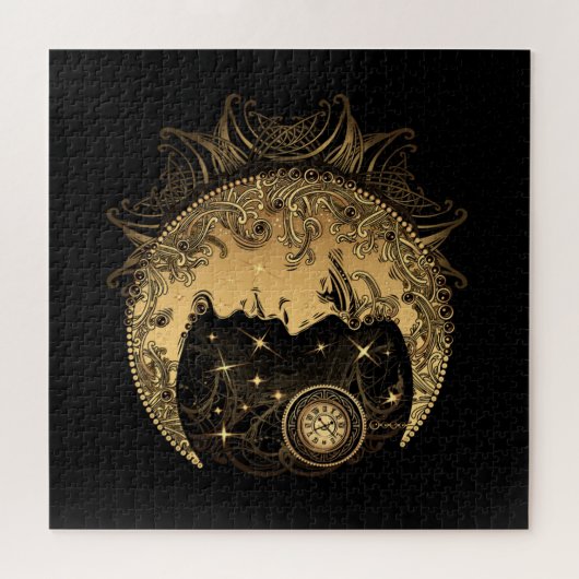 Golden Crescent Moon Puzzle Legpuzzel (Horizontaal)