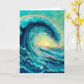 Golden Crest Wenskaart Kaart (Gele Bloem)