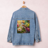 Golden Crested Honeyater Fantasy Bird Denim Jacket (Hangar)