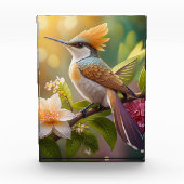 Golden Crested Honeyater Fantasy Bird Fotoblokken (Voorkant)