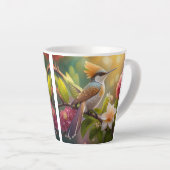 Golden Crested Honeyater Fantasy Bird Latte Mok (Rechterhoek)