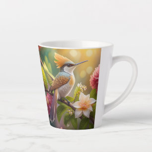 Golden Crested Honeyater Fantasy Bird Latte Mok