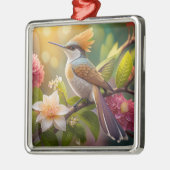 Golden Crested Honeyater Fantasy Bird Metalen Ornament (Links)