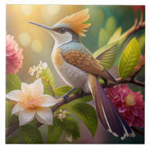 Golden Crested Honeyater Fantasy Bird