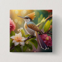 Golden Crested Honeyater Fantasy Bird
