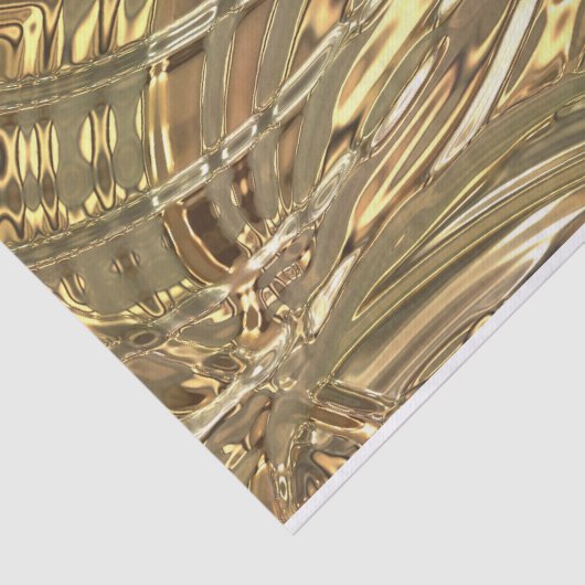 Golden Crinkle Folie Pattern + jouw idee Tissuepapier (Detail)