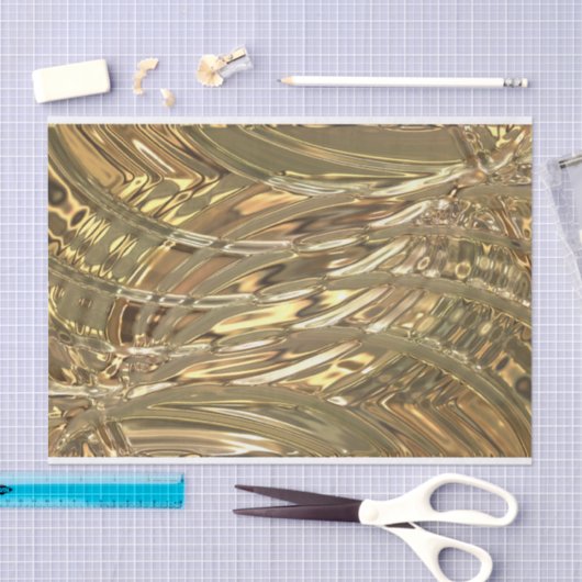 Golden Crinkle Folie Pattern + jouw idee Tissuepapier (Craft)