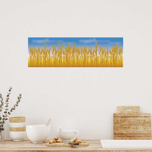 Golden Crop Poster (Keuken)