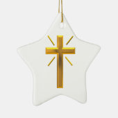 Golden Cross 4 Keramisch Ornament (Rechts)