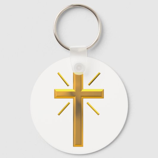 Golden Cross 4 Sleutelhanger (Voorkant)