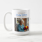 Golden Cross and Flowers Memorial Keepsake Koffiemok (Links)