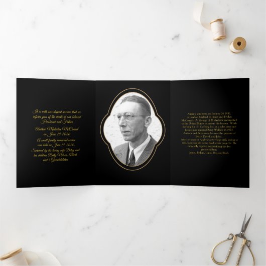 Golden Cross Black Death aangekondigd Drieluik Uitnodiging (Binnen)