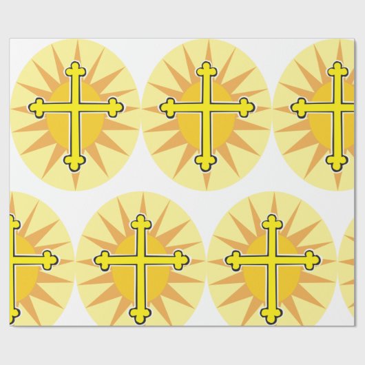 Golden Cross Cadeaupapier (Vlak)