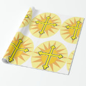 Golden Cross Cadeaupapier (Uitgerold)