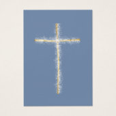 Golden cross First Communion remembrance card Visitekaartje (Voorkant)