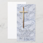 Golden Cross Marble 1 Sympathie Bedankt (Voorkant / Achterkant)