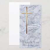 Golden Cross Marble 2 Sympathie Bedankt (Voorkant / Achterkant)