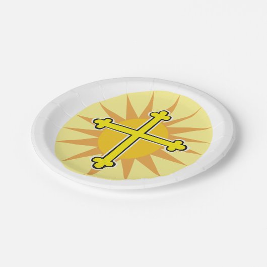 Golden Cross Papieren Bordje (Gekanteld)