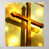 Golden Cross Poster Print (Voorkant)