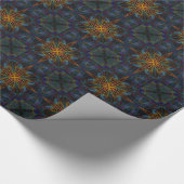 Golden Cross Symmetrical Pattern Cadeaupapier (Hoek)