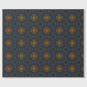 Golden Cross Symmetrical Pattern Cadeaupapier (Vlak)
