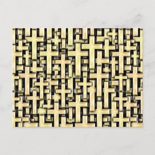 Golden Crosses Briefkaart (Voorkant)