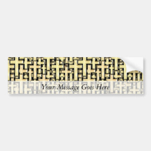 Golden Crosses Bumpersticker